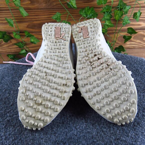 PUMA Women's VTG 80's Speed Game Cat Turf Sneaker Pink Leather 8.5 Medium Used - Picture 7 of 7